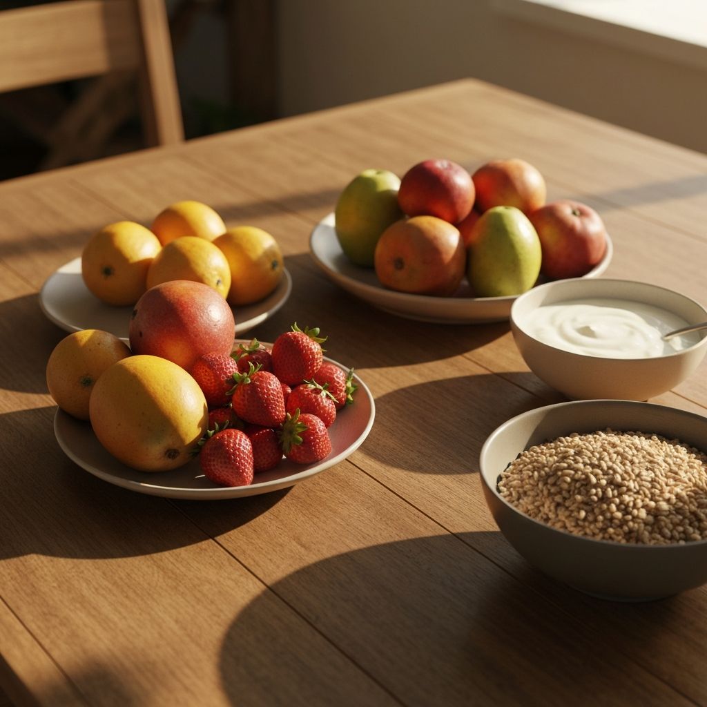 Preparing healthy breakfast